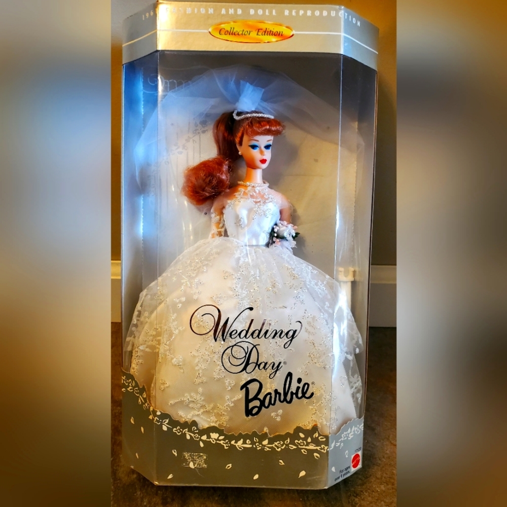 BRAND NEW 1961 WEDDING DAY BARBIE DOLL REPRODUCTION COLLECTOR EDITION RED HAIR